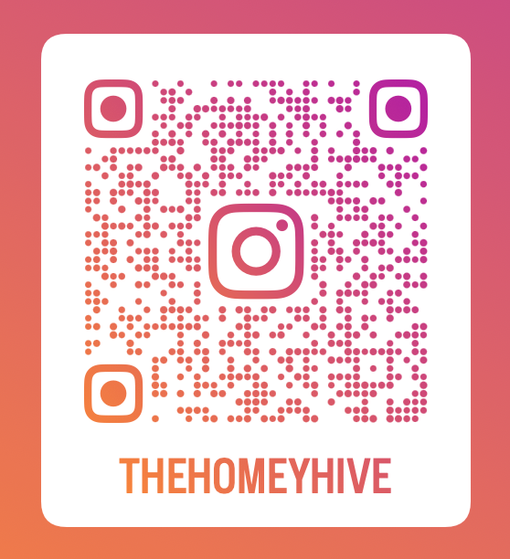 Scan to follow The Homey Hive on Instagram