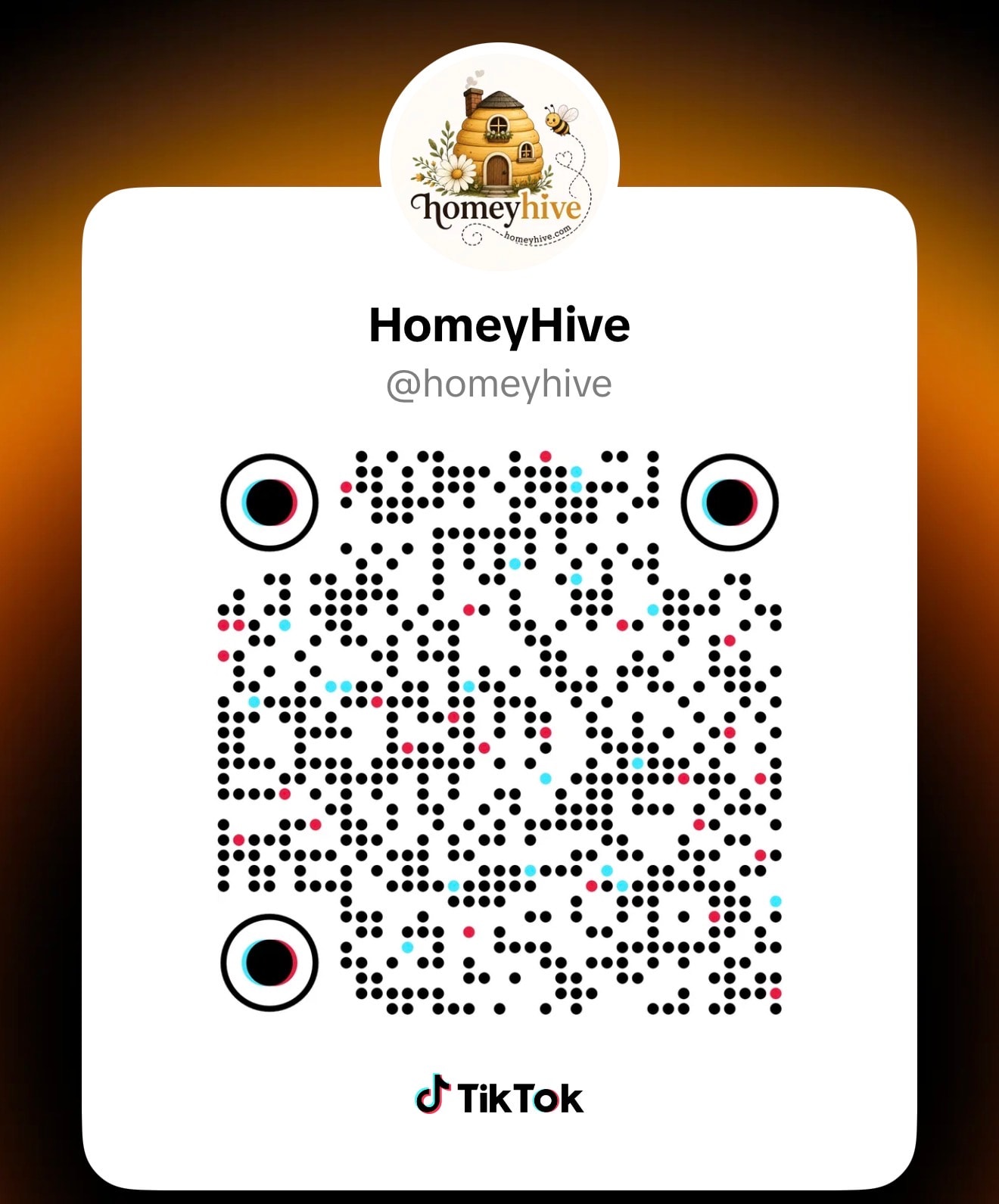 Scan to follow The Homey Hive on TikTok